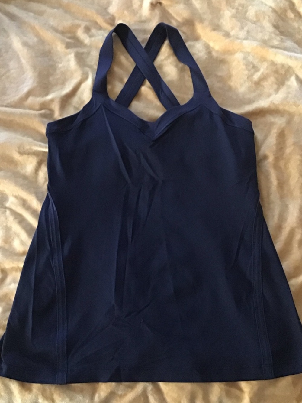 lululemon athletica black  Cross-Back Performance Tank